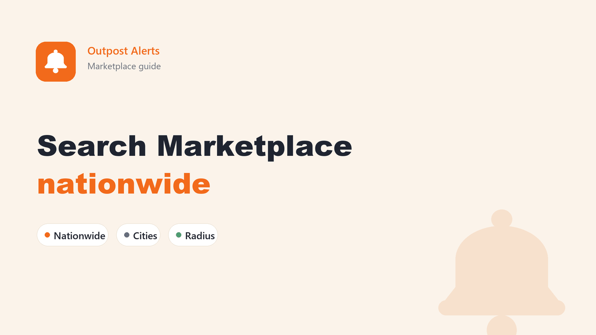Facebook Marketplace searches running in several US and Canadian cities at the same time