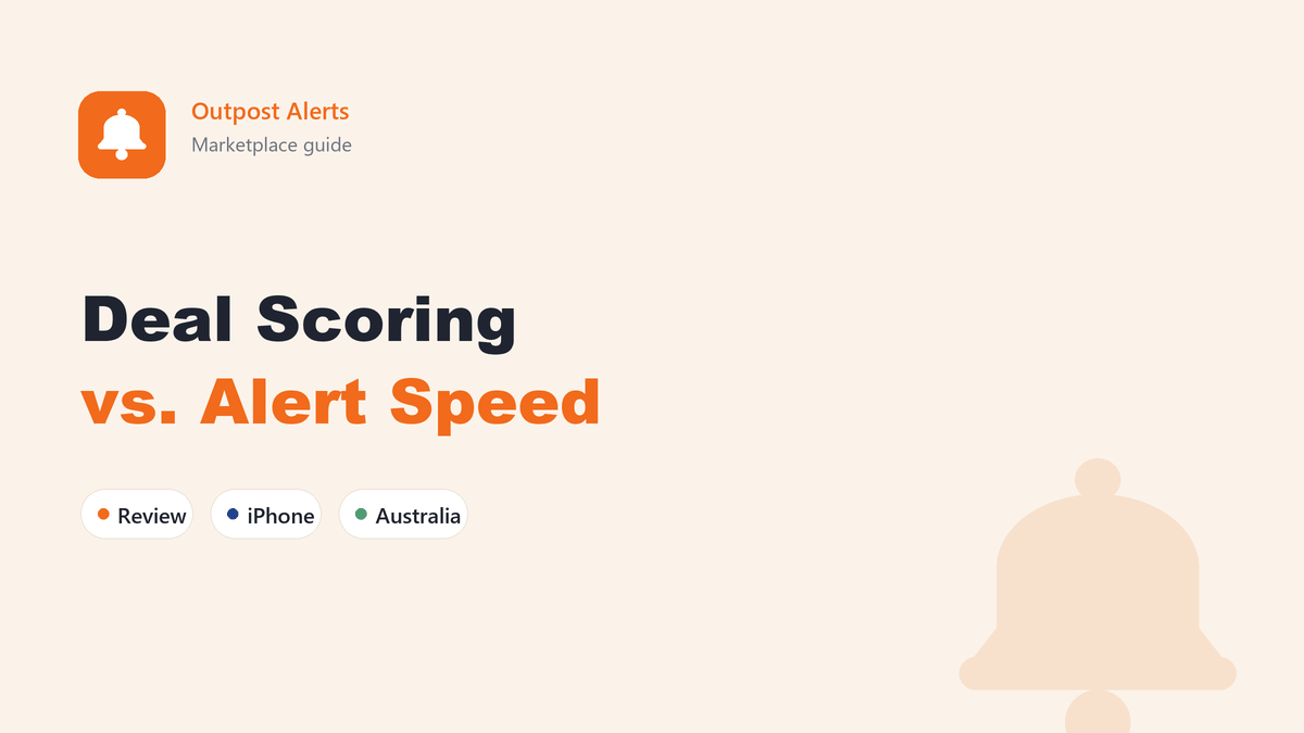Review summary of the Spottable app showing its deal scoring feature and alert plans for Facebook Marketplace